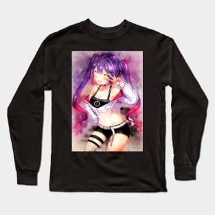 Tokoyami Towa Anime Watercolor Long Sleeve T-Shirt